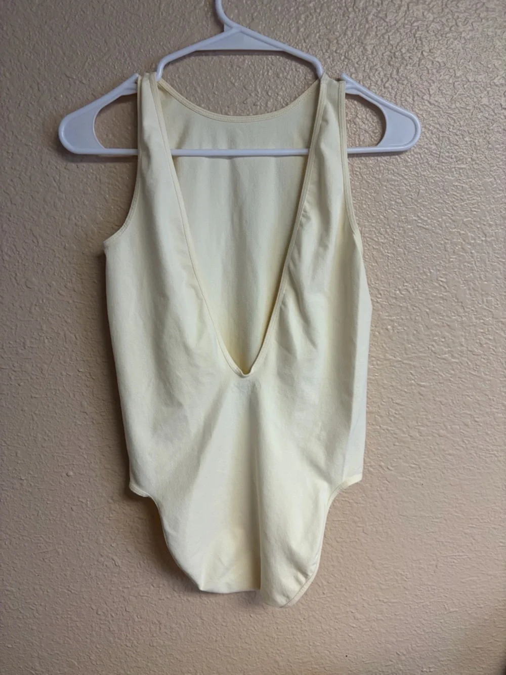 Free People Butter Yellow Tank Bodysuit - Picture 2 of 3